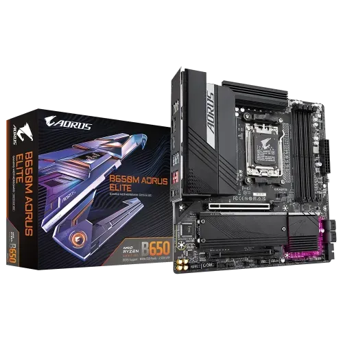 GIGABYTE B650M AORUS ELITE DDR5 AM5 DDR5 Micro-ATX Motherboard